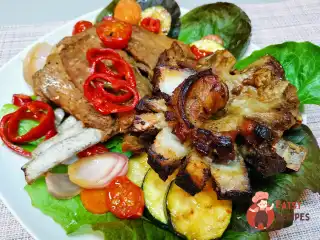 Баранські ребра з овочами