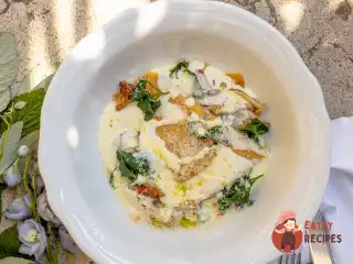 Відкриті равіолі з лісовими грибами