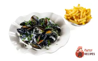 Мідії в соусі з блакитного сиру