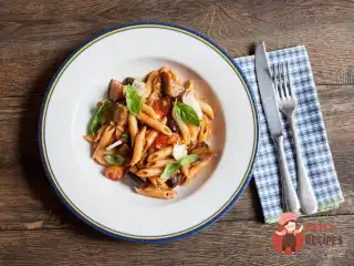 Пінне з печеними баклажанами