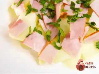 Салат із шинки з динею