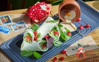 Рулет Із Сиру Сулугуні З Овочами