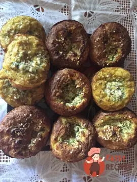 Кабачкові кекси з сирною начинкою
