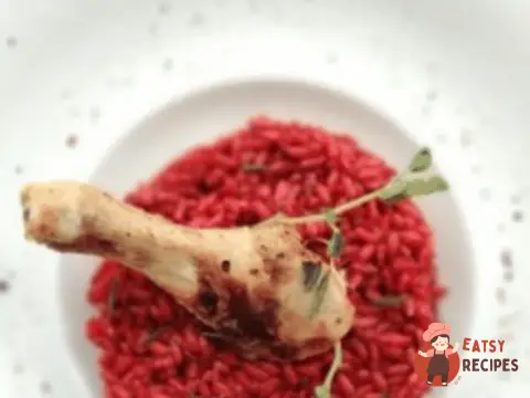Бурякове різотто з куркою