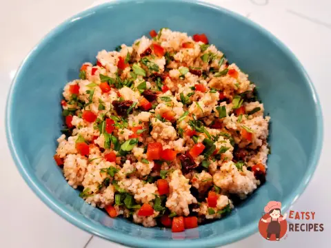 Кускус з овочами та зеленню