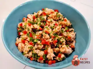 Кускус з овочами та зеленню