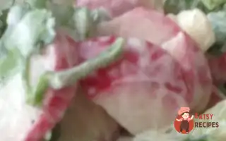 Салат З Редису З Огірками Та Сметаною