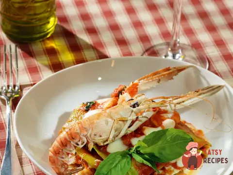 Лазання Frutti di Mare зі шпинатом