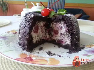 Італійський шоколадний десерт або торт-купол (Zuccotto)