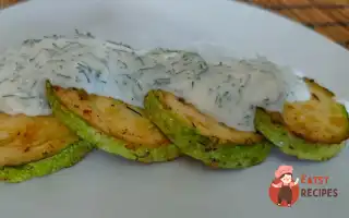 Смажені Кабачки Зі Сметанно-Часниковим Соусом