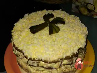 Печений печінковий торт