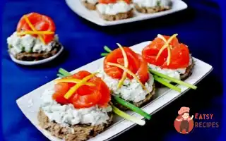 Канапе З Сьомгою Та Сирним Кремом