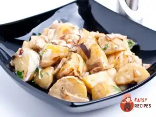 Теплий картопляний салат на грилі