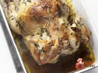 Курка із зеленою олією та лимоном