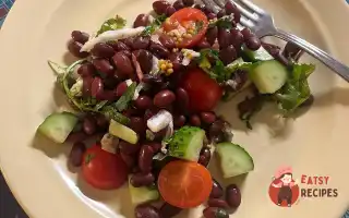 Салат з червоною квасолею та каперсами