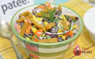 Салат Із Червоної Квасолі З Кукурудзою