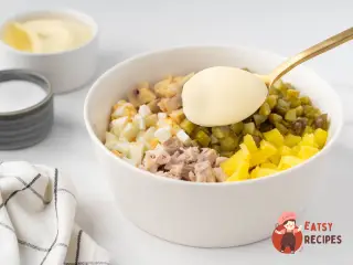 Крок 7: Салат «Грибний кошик» з куркою