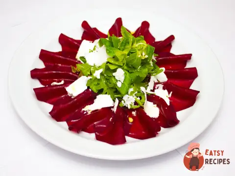 Карпаччо з буряка з сиром шевре
