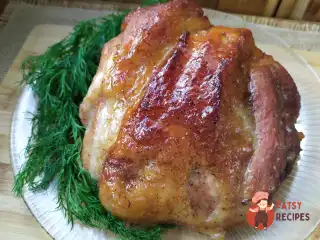 Свинина в медово-гірчичній глазурі