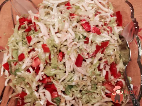 Салат із кальмарів з оливками