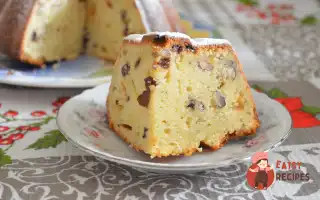Кекс На Кефірі З Родзинками Та Горіхами