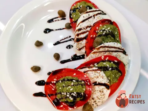 Салат капрезе з каперсами