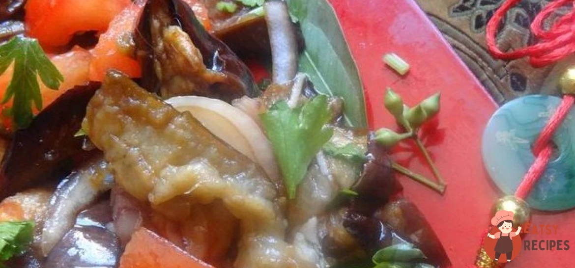 Пан-азіатський теплий салат із баклажанами