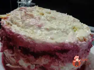 Оселедець під шубою без картоплі з яйцями