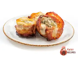 Печериці з беконом на мангалі