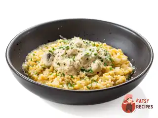 Різотто з булгура з білими грибами