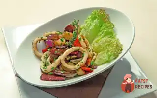 Салат Із Язика З Кальмарами Та Чорносливом
