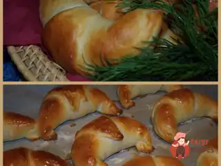 Рогаліки з сиром фета та зеленню