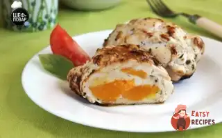 Рулетики Курячі З Консервованими Персиками