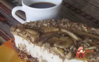 Вершково-Банановий Чізкейк З Горіхами