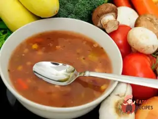 Суп із маринованих баклажанів по-українськи