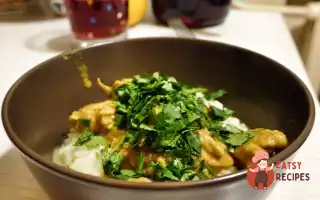Курка Каррі На Кокосовому Молоці З Рисом.