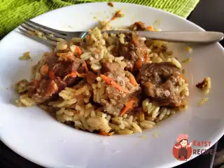 Плов з телятиною та каррі