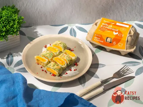 Яєчні млинці із сиром