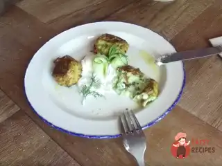 Грецькі котлети з кабачків та фети