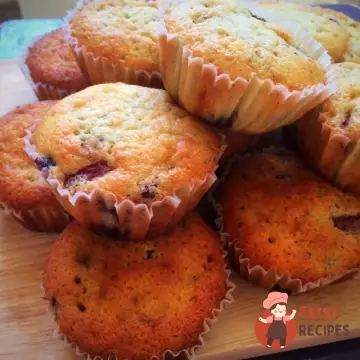 Маффіни з чорницею та вишнею