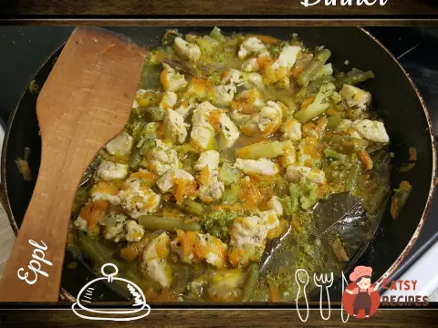 Біле рагу з курячим філе