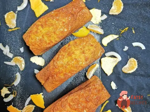 Морквяний кекс з мандаринами та м'ятою