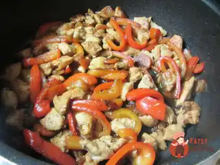 Курка по-китайськи з овочами