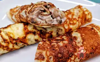 Млинці З Грибною Начинкою