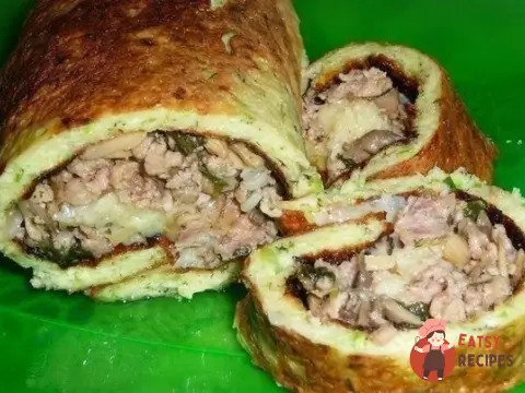 Рулетики з кабачків з м'ясною начинкою
