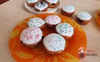 Кекси З Чорницею Та Глазур'ю