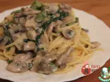 Паста з печерицями