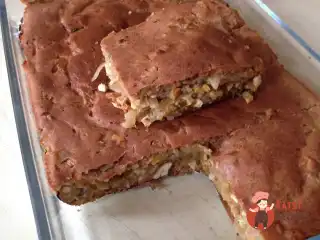 Заливний капустяний пиріг