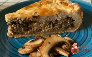 Пиріг із куркою та грибами в духовці