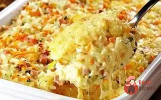 Запіканка З Рису З Шинкою Та Сиром
